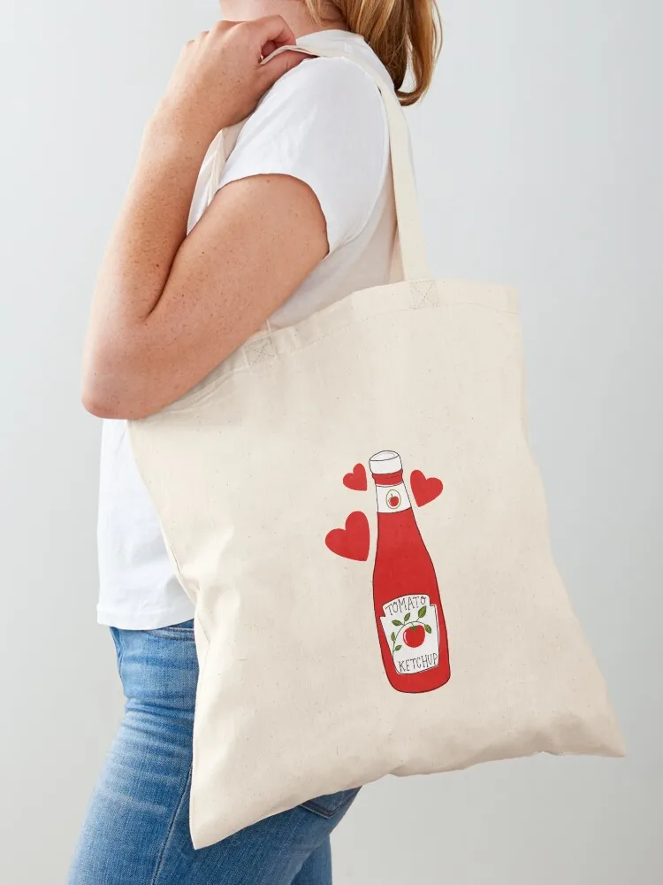

Ketchup love Tote Bag Big bag women Large bags for women Beach bag luxury women