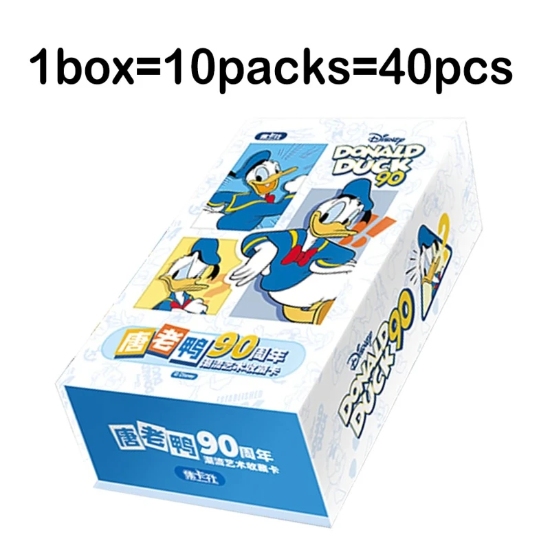 بطاقة دونالد داك الممتعة الأصلية للأطفال، عائلة كلاسيكية سعيدة، رسوم متحركة نادرة محدودة، بطاقة جمع الألعاب، هدايا عيد الميلاد