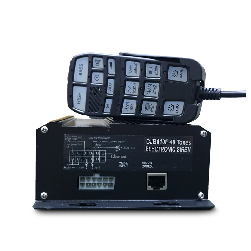 40 Tones Remote Controller Firefighter Ambulance Siren Horn Amplifier Speaker & Horn Product in stock view 2