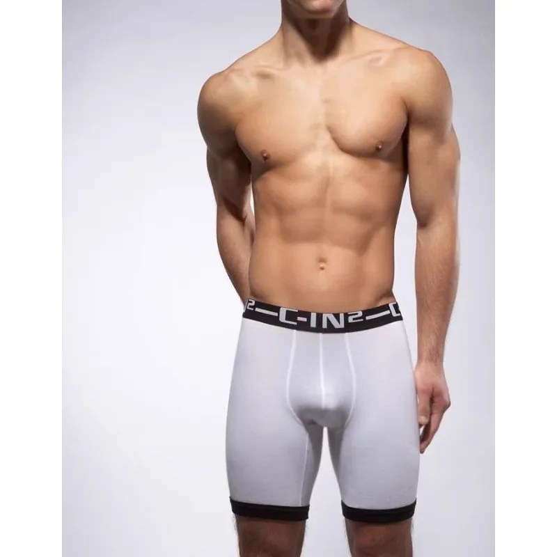 

Хит продаж, удобное мужское нижнее белье-боксеры, мужские выпуклые трусы из чистого хлопка с высокой вилкой спереди DZZ04