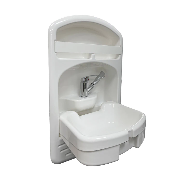e Foldable Plastic Acrylic RV Bathroom Basin Sink for Travel Trailer Camper Caravan Van Motorhome