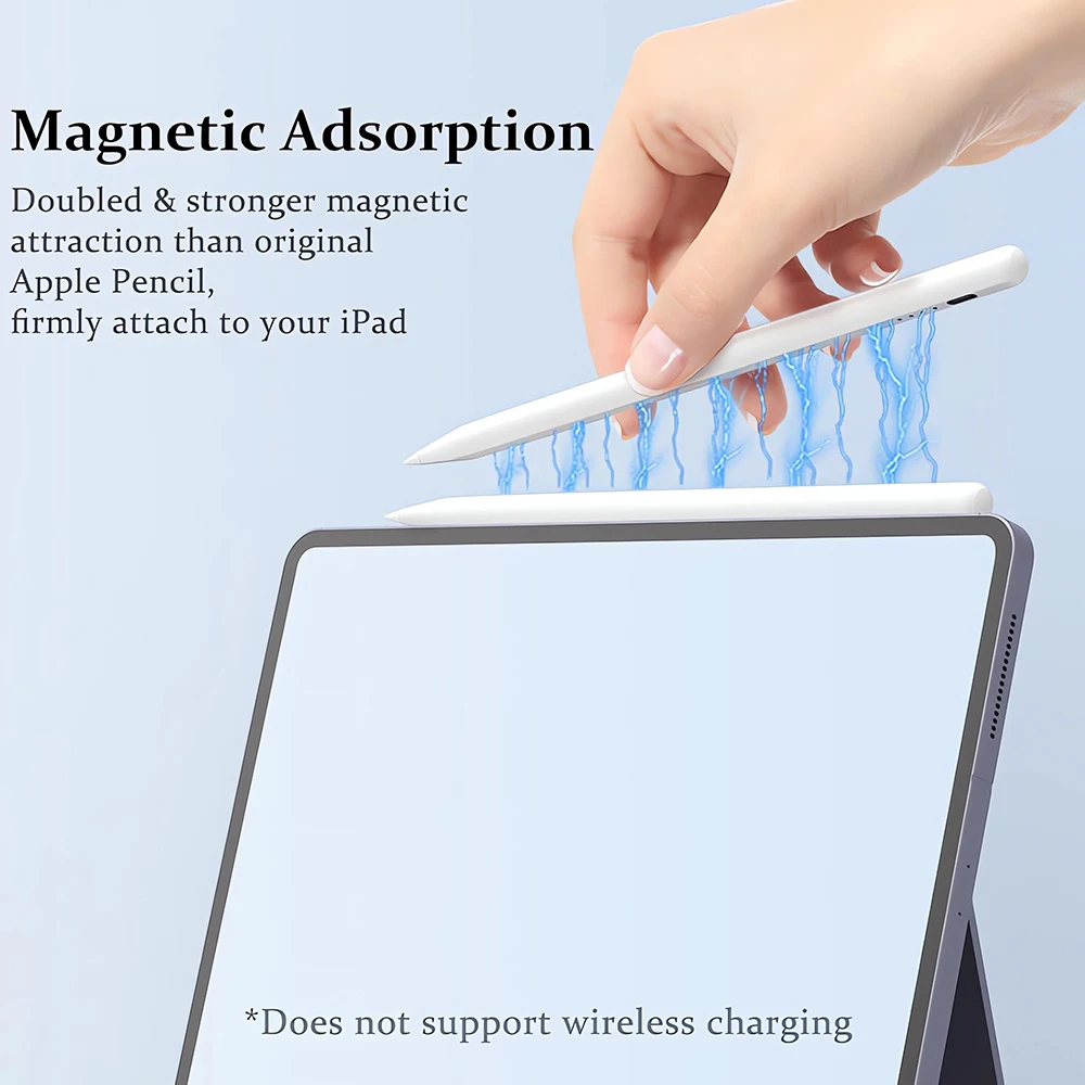 2026 Stylus For Apple Pencil with Palm Rejection for iPad Air 6 M2 2025 A16 11th 10th Gen Air 5 4 10.9 Pro 11 12.9 iPad Pencil
