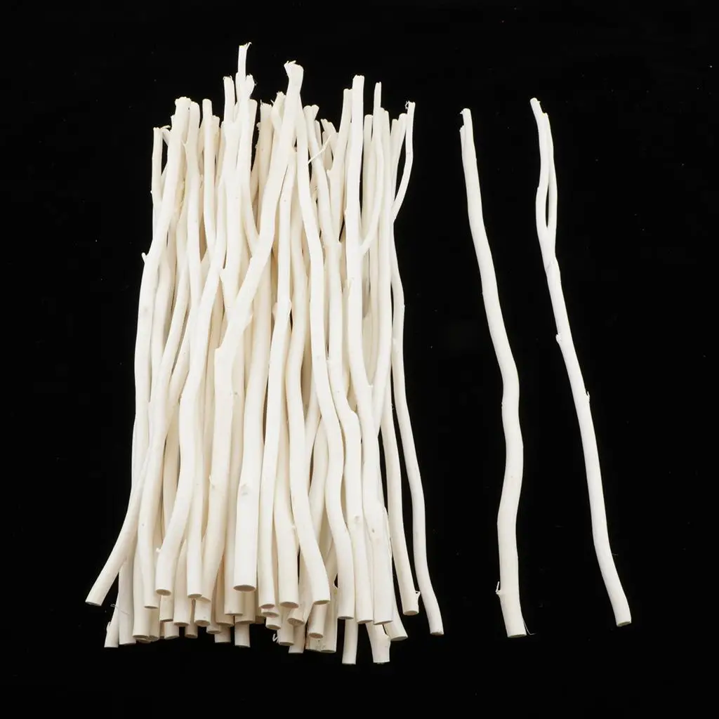 50 Wooden Sticks, Natural Round Wooden Dowel Rods, Craft Sticks for DIY Craft