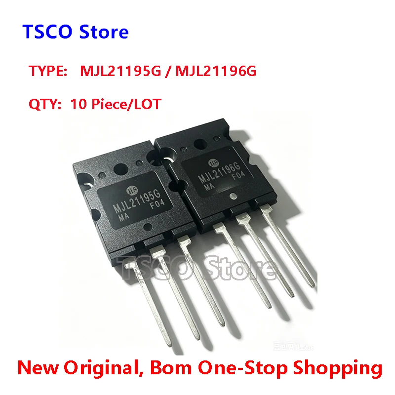 (10 Pair/LOT)   MJL21195G  MJL21196G   TO-264  New Origiail Audio transistor