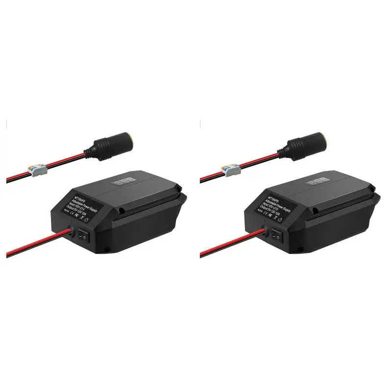 2PackX(DC 18V to 12V Converter for 18V Battery, Battery Adapter, Lighter Buck Adapter)