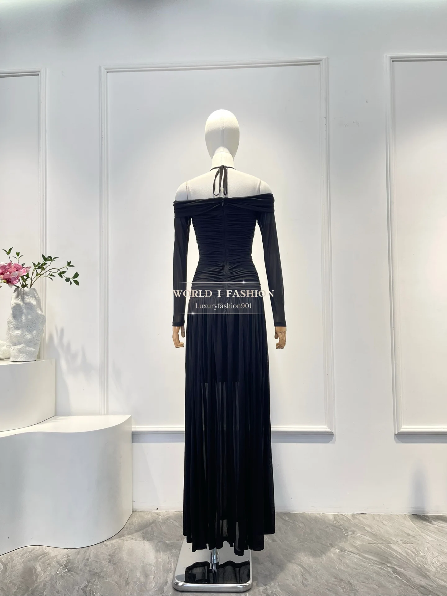 فساتين متوسطة الطول بأكمام طويلة على الموضة جديدة لعام 2025 ذات جودة عالية وجذابة كصور #2