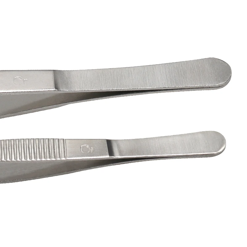 1PC Tweezers Stainless Steel 12.5cm/14cm/16cm/18cm/20cm/25cm Medical Dental Precision Long Straight Forceps Tweezers