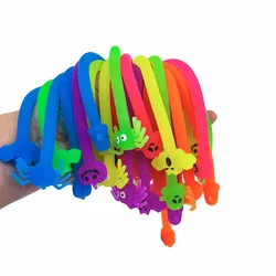 Knijp Stretchy String Fidgets Sensorisch Speelgoed Tpr Zacht Halloween Stretchy String Ventilatie Speelgoed Rekbare String Lala Le Armband