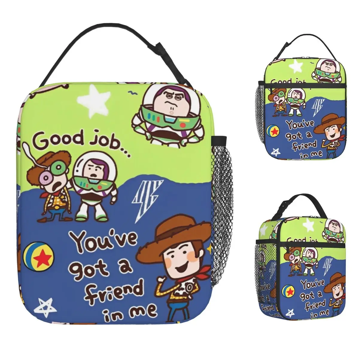 

Cartoon Toys Aliens Insulated Lunch Bag High Capacity TS Meal Container Cooler Bag Tote Lunch Box College Picnic Food Bag