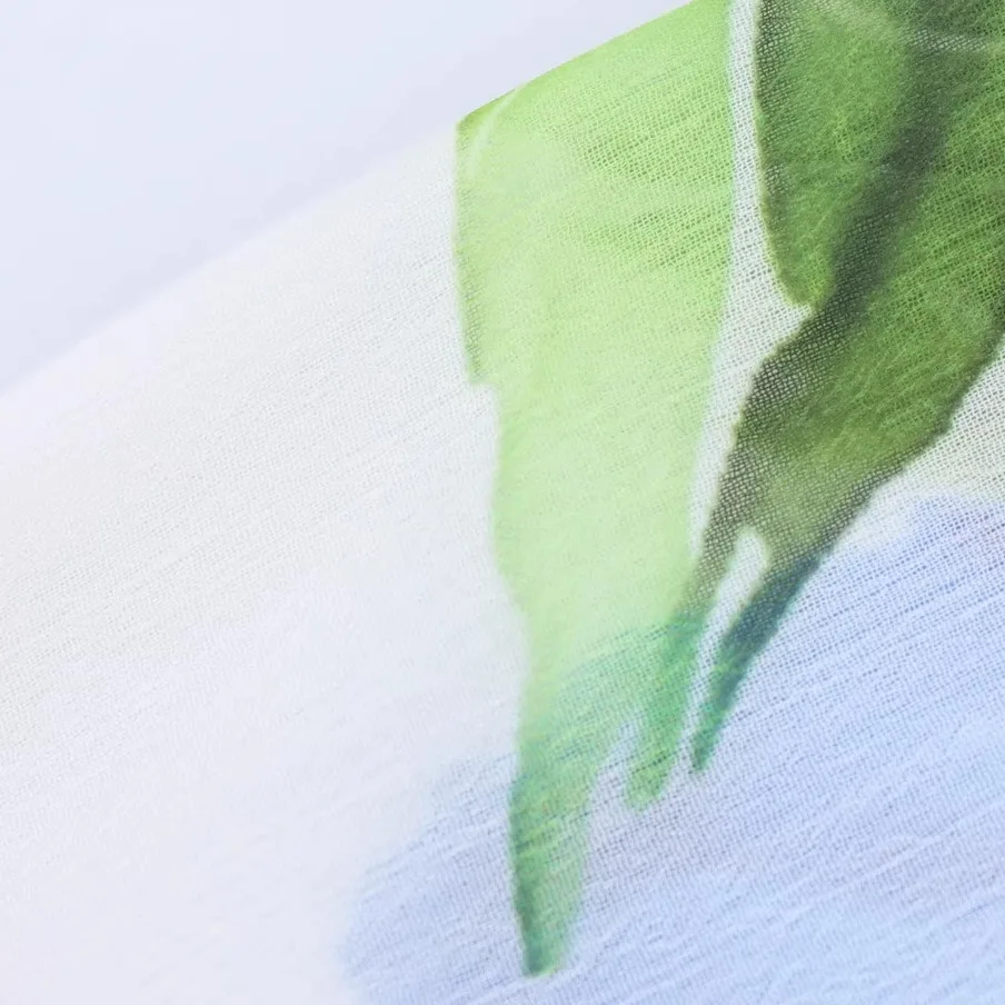 JNLEAOG automne nouveau femmes Faion Design Sense flocon de neige imprimé mousseline de soie irt coupe ample v-ne longue Sve fibre de Polyester