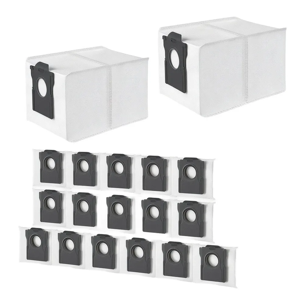 Dust Bag Set 18 pcs Compatible with For Dreame X50s Ultra Robot Vacuum Cleaner Non-Woven Material Self-Sealing Opening Design