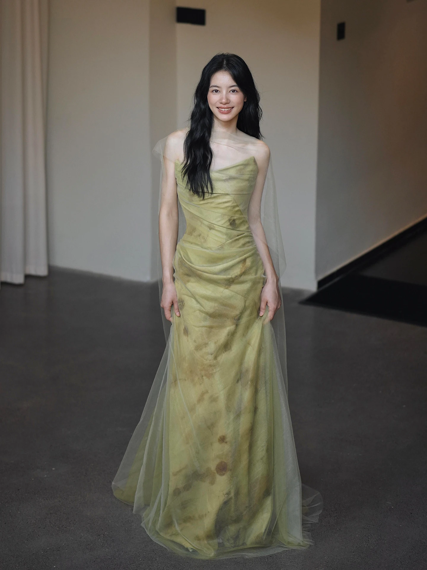 

Новый китайский утренний халат Ele для женщин, коллекция 2026 года, элитный, роскошный, для свадьбы, помолвки, брачного торжества