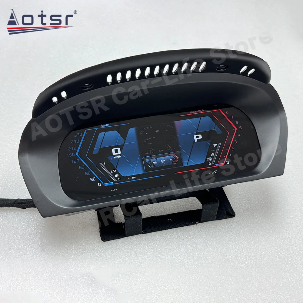 Linux Auto Gauge For BMW 5 Series E60 2006~2010 With CarPlay LCD Dashboard Panel Car Instrument Cluster Modification Display