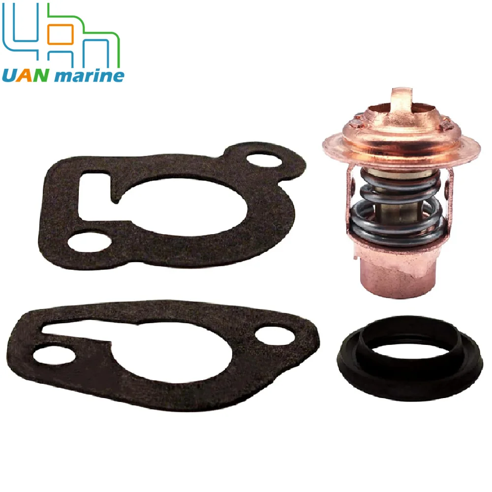 14586 75962A11 Thermostat Kit 50℃ 120℉ for Mercury 2 Str 6 8 9.9 15 20 25 HP Outboard Motors 75962A9 14586A3