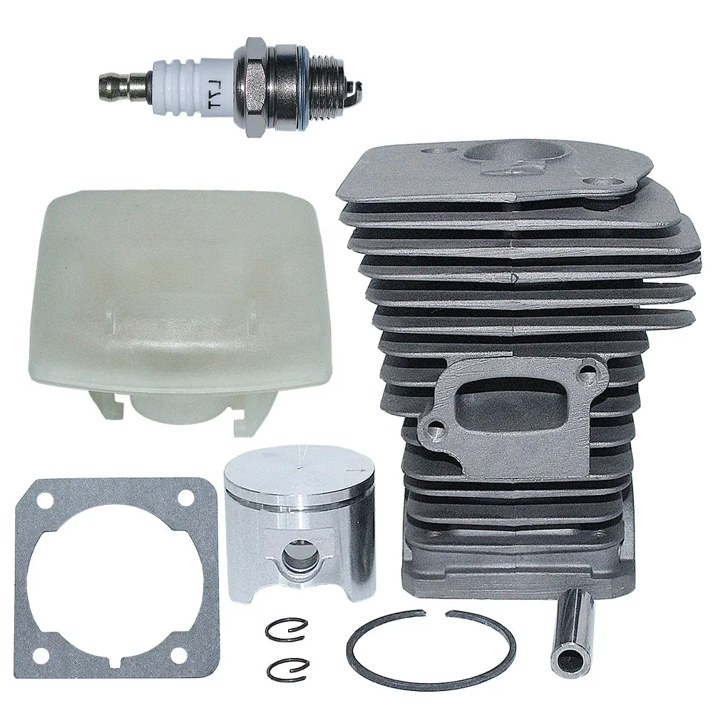 Imagem -02 - Kit da Gaxeta do Pistão do Cilindro Nakisil para Husqvarna 340 340e 340epa 345 345e 345epa 350epa Vela de Ignição Filtro de ar 42 mm