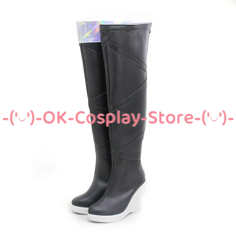 Seraphine Cosplay Shoes Game LOL The Starry-Eyed Songstress Cosplay Props PU Leather Shoes Halloween Carnival Boots Custom Made