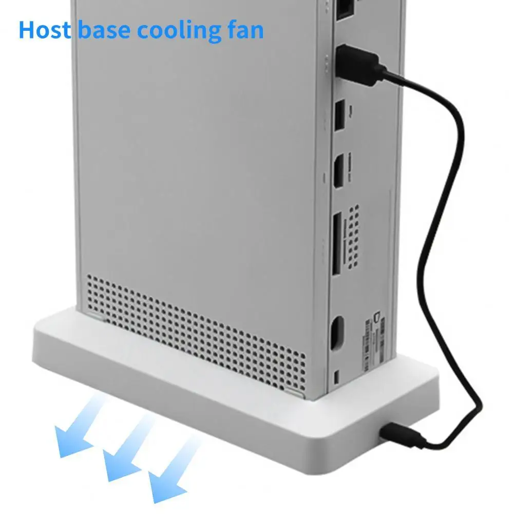 

Cooling Fan Good Hardness High Efficiency ABS Game Console Vertical Stand Holder for Series S