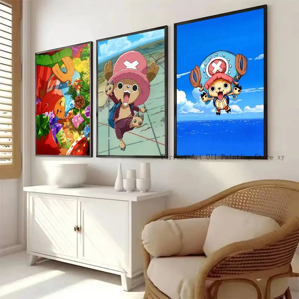 1PC Anime One Piece Chopper Posters Self Adhesive Waterproof Ideal For Living Room Bedroom Bar Decoration