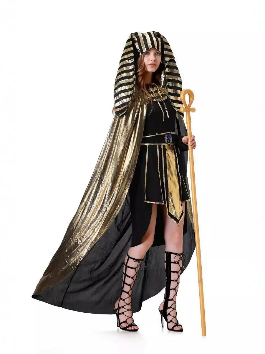 Couples adultes reine déesse pharaon roi Costume Par loween Costume bal vêtements Amourousse dames traditionnel ethnique St...