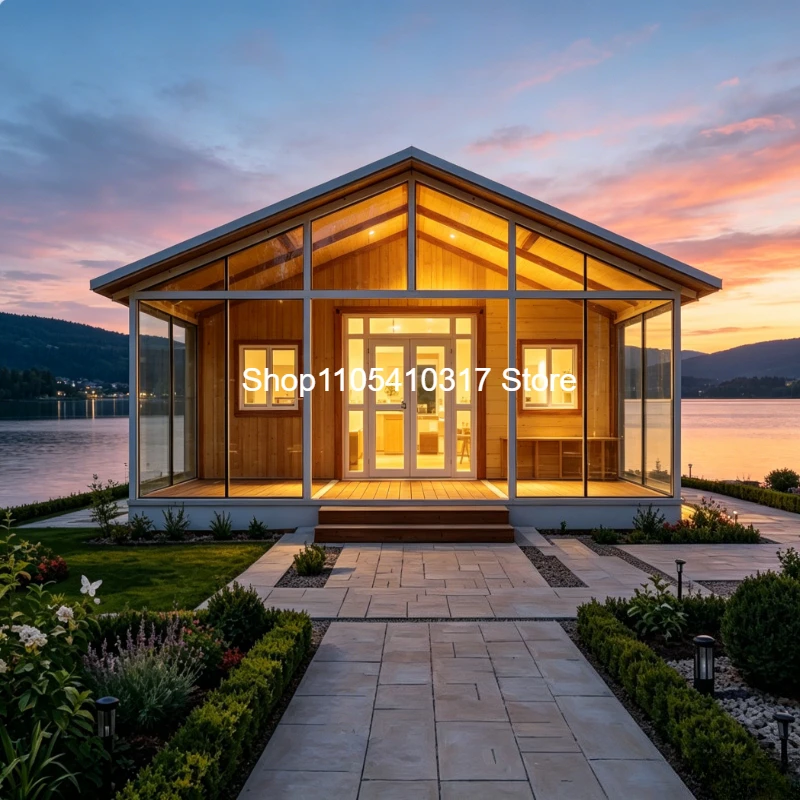Customized 40ft Luxury Expandable Prefab House 4 Bedrooms Foldable Container Home Light Steel Structure Modern Design Steel Home