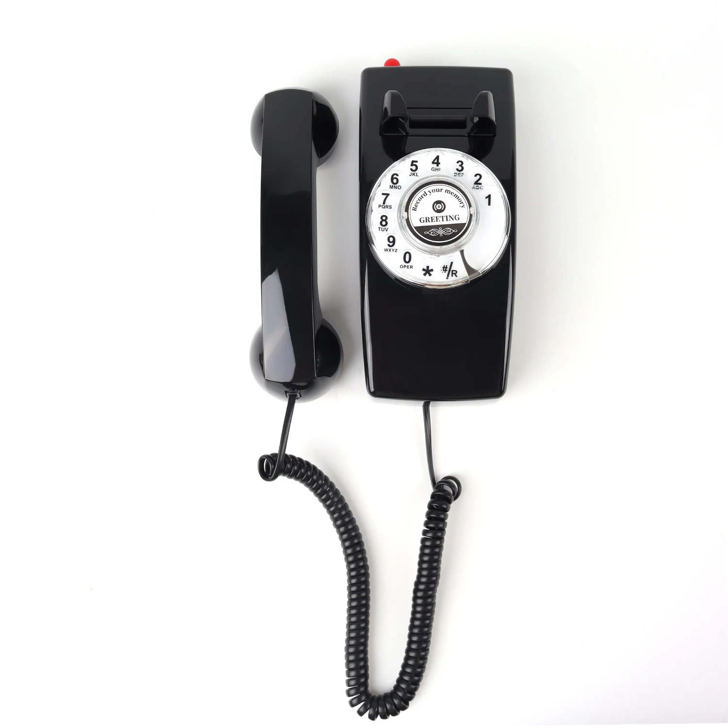 Libro degli ospiti per telefono vintage montato a parete Registratore di messaggi audio personalizzato per matrimonio Libro degli ospiti vocale personalizzato