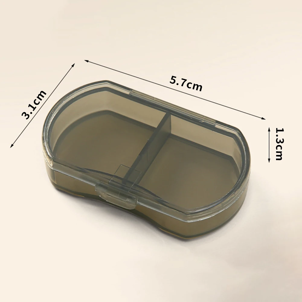 Portable Pill Box Two 2 Compartments Sealed Dustproof Dispenser Storage Box органайзер Organizador органайзер For Daily Storage