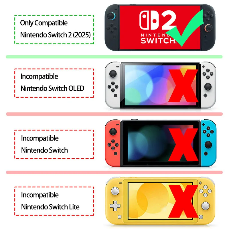 1PC Used For Nintendo Switch 2 Game Console Transparent Protective Box Ns Console Color Box Dustproof Storage Display Box
