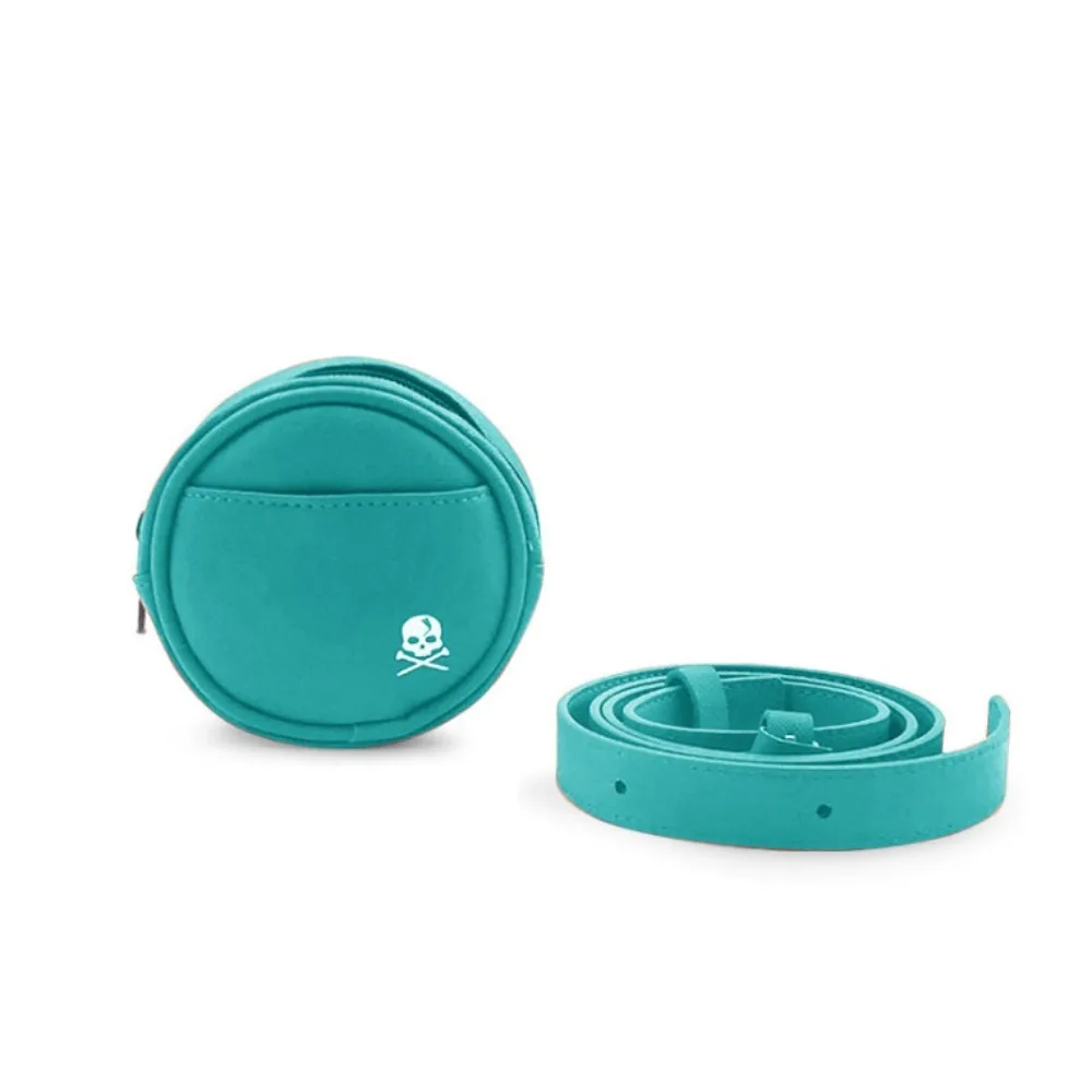 

Leather Golf Waist Bag 4 Balls Capacity Protective Golf Storage Case Portable Multi-function Golf Ball Storage Clip Men/Women