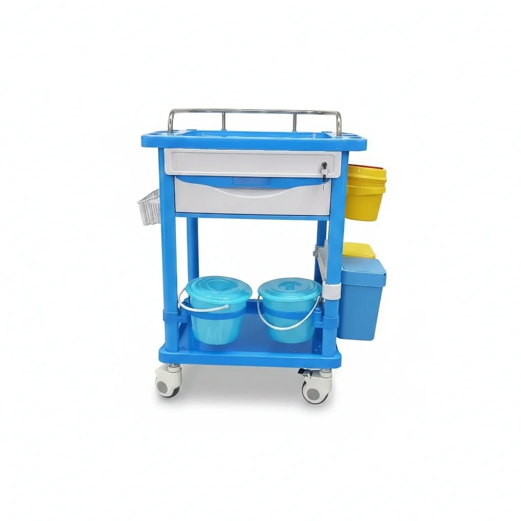 Cart, Silent Movable Medical Trolley, Professional  Storage Cart, for Hospital Operating Room