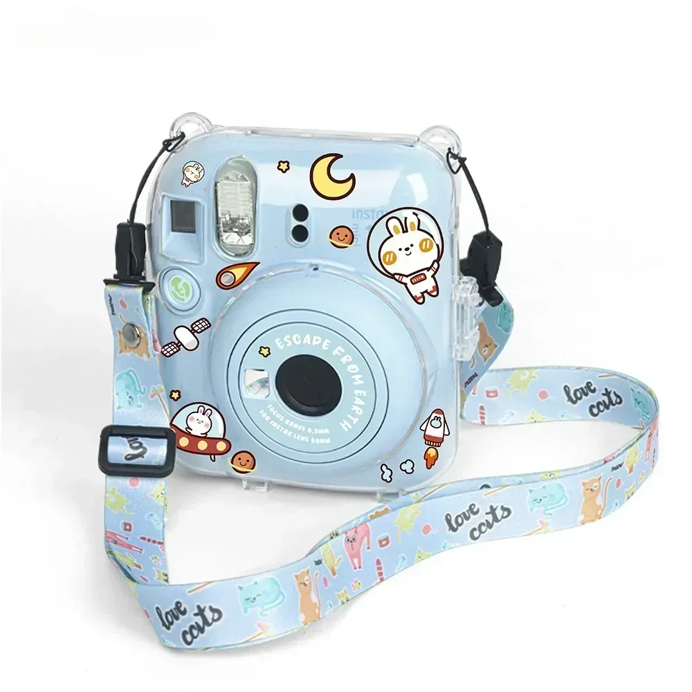 Creative Cartoon PVC DIY Decoration Stickers Compatible WithInstax Mini 12 Camera Body and Protective Bag Decor