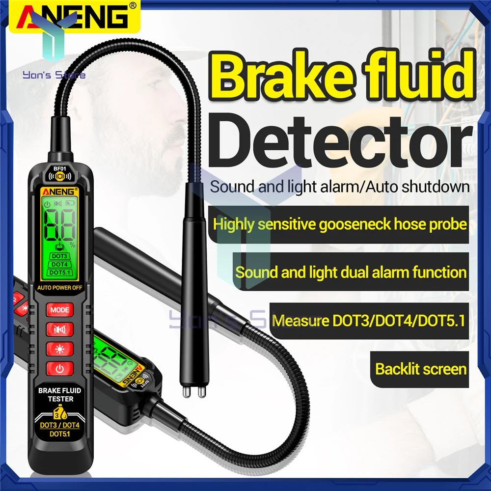 ANENG BF01 Universal Brake Fluid Tester Oil Quality Check Detector Brake Liquid Digital Vehicle Auto Car Brake Oil Tester Tools