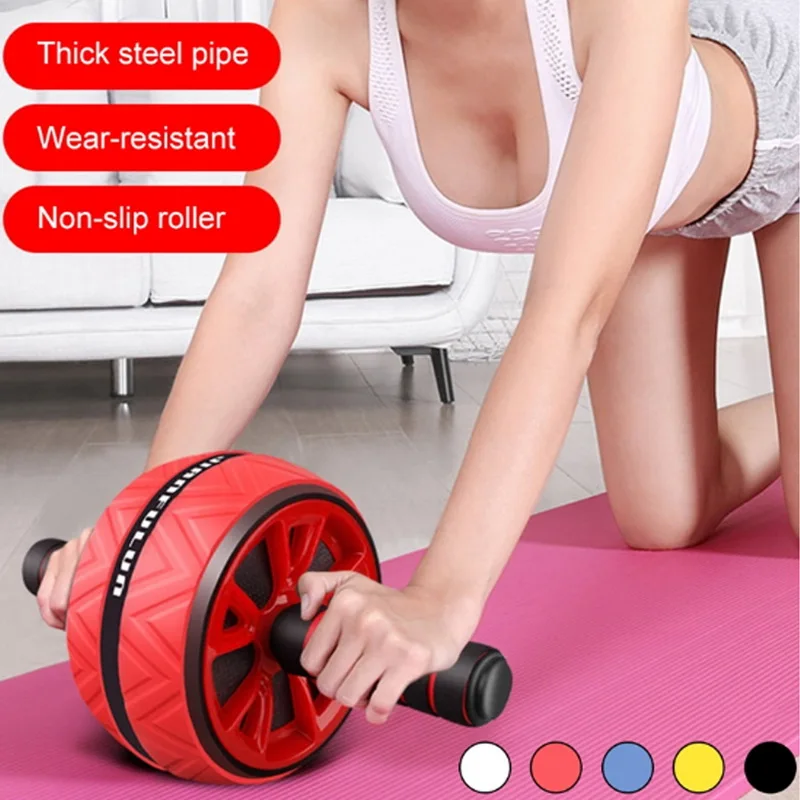 2022 New Ab Roller No Noise Abdominal Wheel Ab Roller Stretch Trainer For Arm Waist Leg Exercise Gym Fitness Equipment