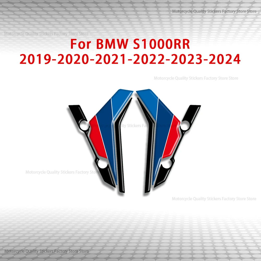 For BMW S1000RR M1000RR 2019 2020 2021 2021 2022 2023 2024 Paint Protection Stickers 3D Gel Front Fender Decals