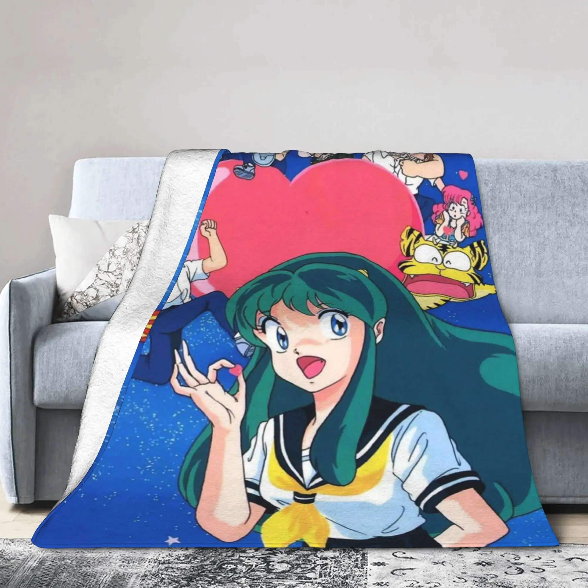 Urusei Yatsura Stuff Blanket Soft Velvet  Throw Blankets Comfortable Quilt