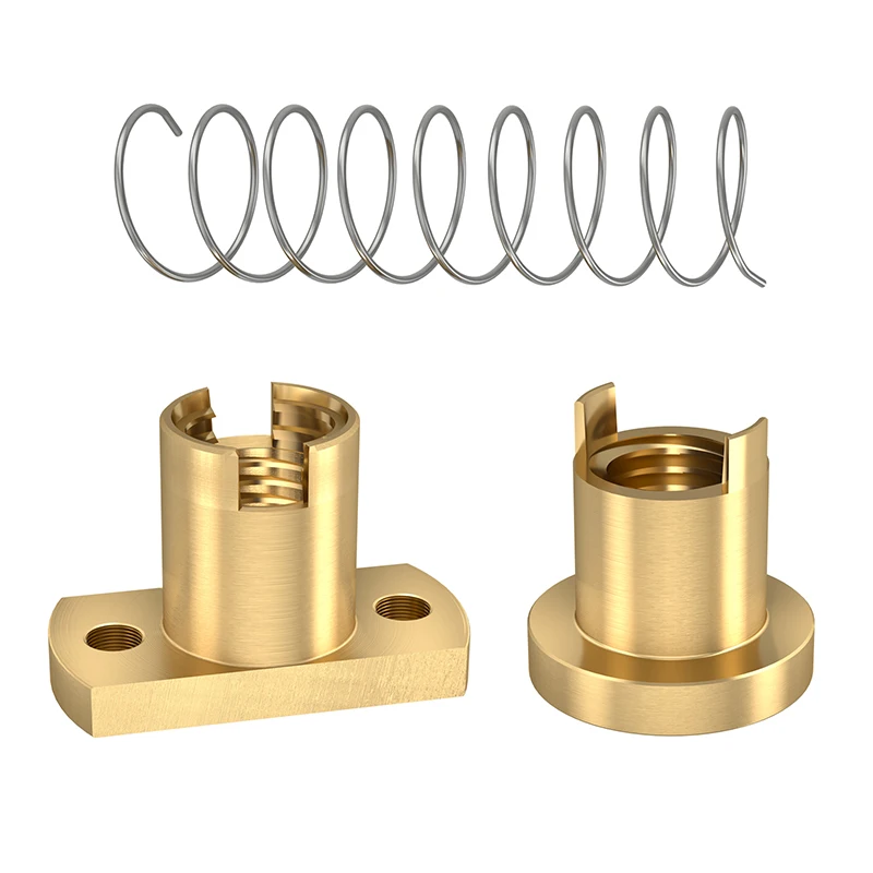 

3D Printer T8 Lead Screw Nut - Backlash Elimination Anti-Gap Milled Edge Nut 1/2pcs