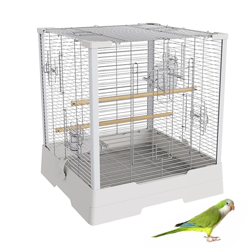 Large Birdcage Vertical Steel Ornamental BirdCage Breeding Multiple Small Birds Flight Cage Parrot Cage with Removable Tray