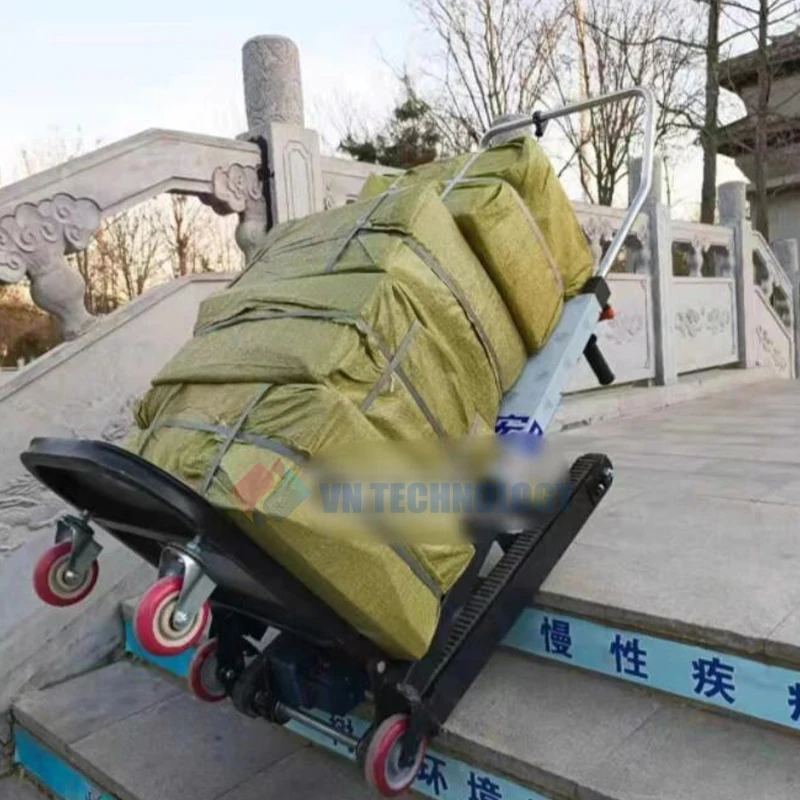 Electric Stair Climbing Hand Trucks Pulling Folding Stair Crawler Up and Down Stairs Climber Weight Capacity 880lb for Furniture