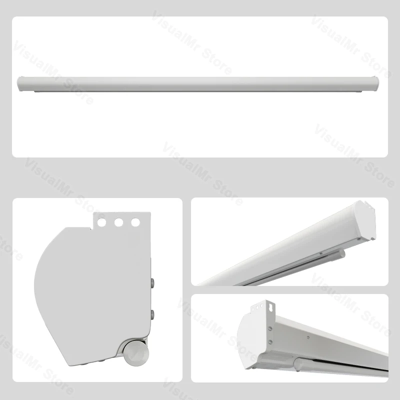 Electric Motorized 120inch Projector Screen Wall Mount In-Ceiling Photonic Grey ALR Screen 4K Projection for Normal Projectors