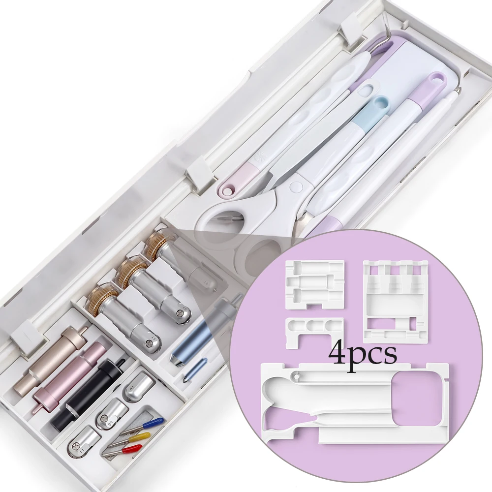 4pcs/set Tool Storage Insert Blades Housing Tip /Weeding Tools Kit Tray Organizer Compatible with Cricut Maker 3 & Maker