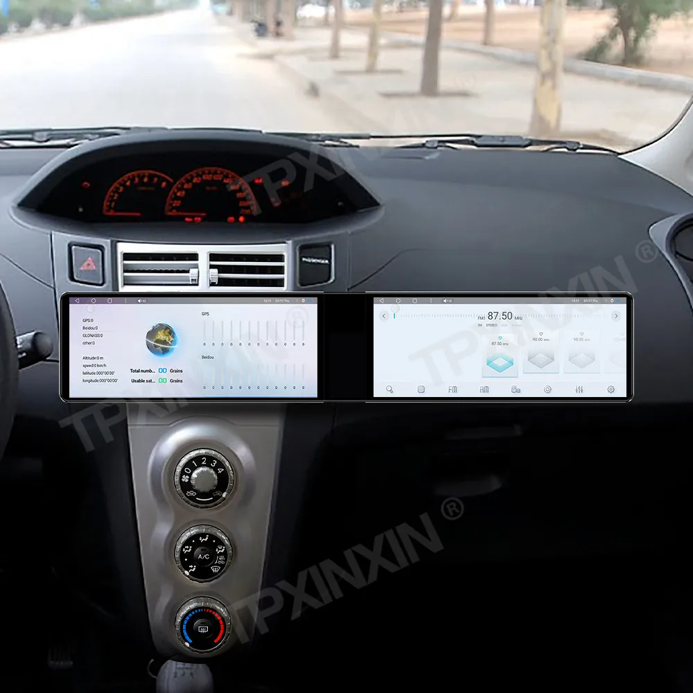 

Автомагнитола Android Auto Carplay для Toyota Yaris 2005-2011, 24,6-дюймовый сенсорный экран, GPS-навигация, стереосистема, мультимедийный проигрыватель, головное устройство с DSP