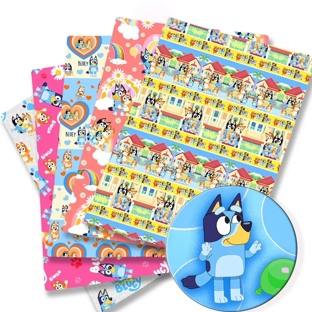 Bluey fabric 140x50CM Cartoon cotton fabric Patchwork Tissue Kid Home Textile Sewing Doll Dress Curtain Polyester cotton Fabric