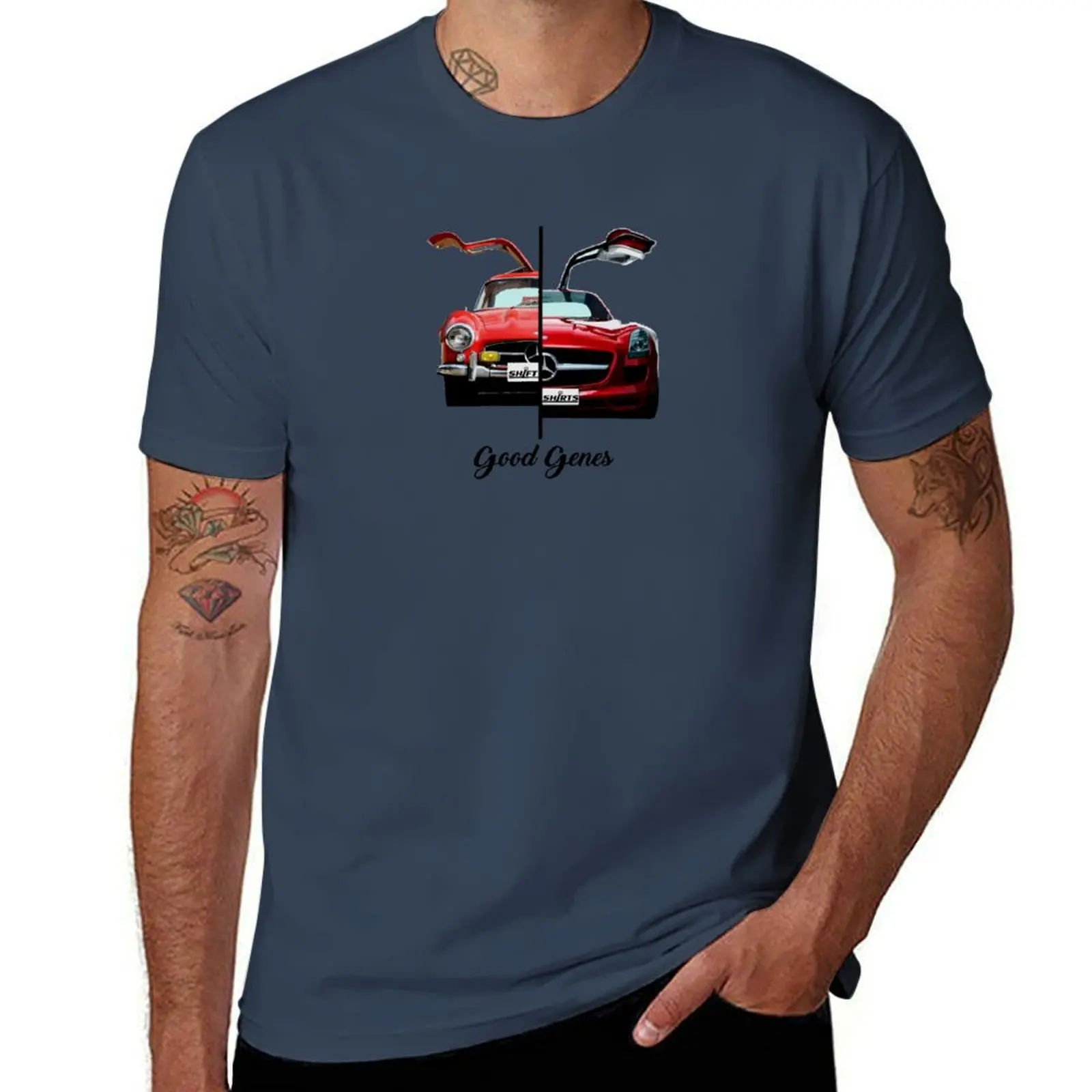 Shift Shirts Good Genes - 300L Gullwing Inspired T-Shirt Moisture Wicking Athletic T-Shirt