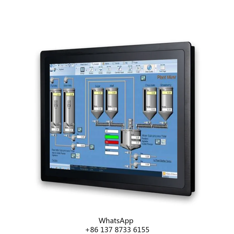 

KINGONE 15 17 19 INCH J4125 All-In-One Mini Industrial PC I3 I5 I7 4G 64G Artificial Intelligence-Embedded Industrial Panel PC