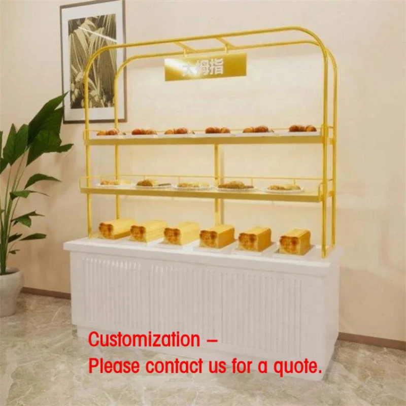 custom.Corner Bakery Display Cabinet LED Space-Saving Customized Wooden Eco-Friendly Durable Modern Luxury Showcase Retail S