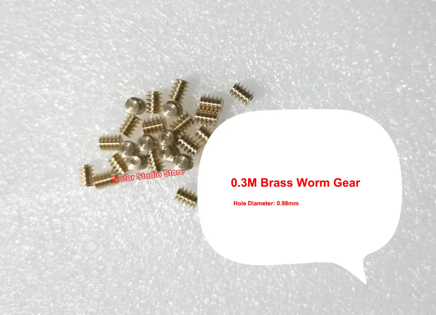 1PC 0.3 Modulus Metal Brass Worm Gear / 14T Teeth Brass Helical Gear Copper Transimission Gear 1mm 1.5mm Motor Shaft Axis Hole