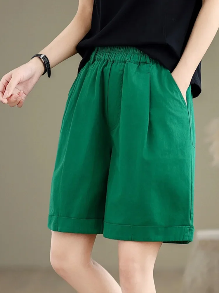 

Women's Cotton Linen Shorts Pants Male Summer Breathable Solid Color Linen Trousers Fitness Washed Cotton Streetwear A832