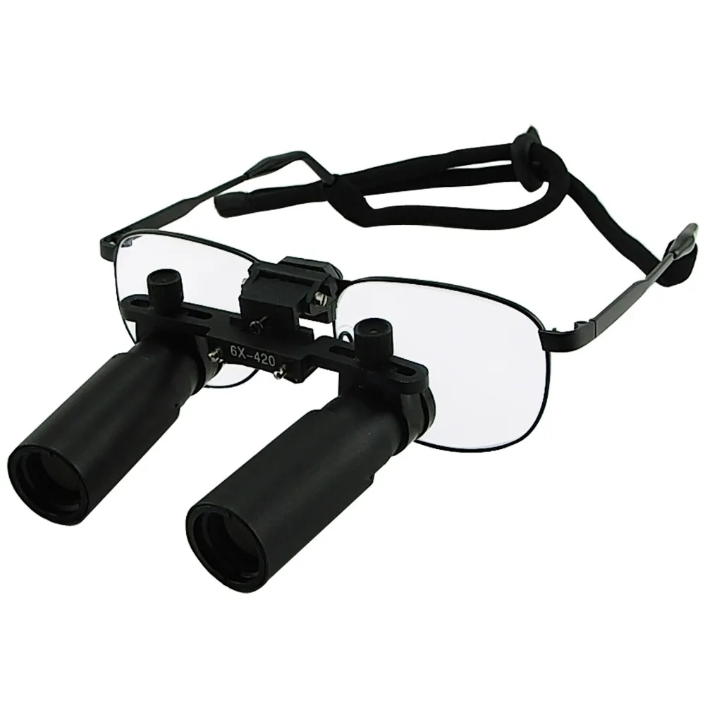 

Flip-Up Flexible Optical Glass Loupe 6.0x Magnification Loupes 45mm Field of View Keplerian Style Nickel Alloy