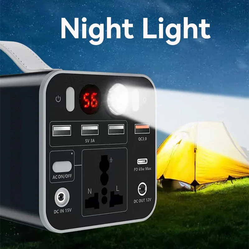 Portable Power 180W 110V/220V 42000mAh Station Generator Battery AC DC output Outdoor Charger Emergency Power Supply Power Bank