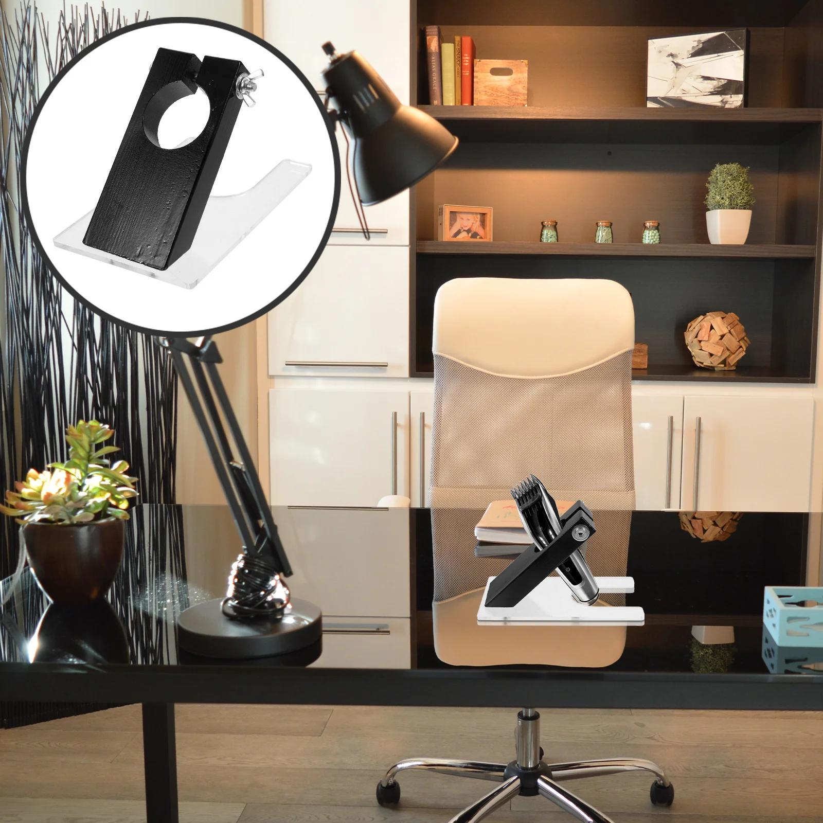 

Pet Wool Holder Carpet Trimmer Base Sturdy Tufting Guide Tool Shearing Guide For Home Use Rug Trimming Storage