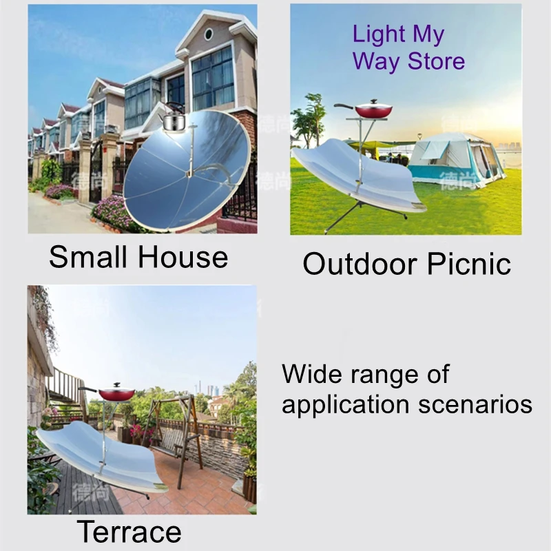 Strengthened and thickened square solar cooker household solar cooker boil water frying cooking goddesses